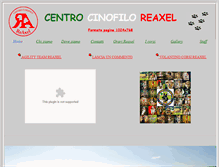Tablet Screenshot of centrocinofiloreaxel.com